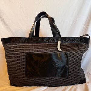 Victoria’s Secret VSX Black Mesh Tote Gym Bag Women’s Shoulder Bag
